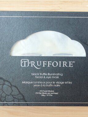 Truffoire Black Truffle Illuminating Facial & Eye Mask Set 14 Face 12 Eye Masks